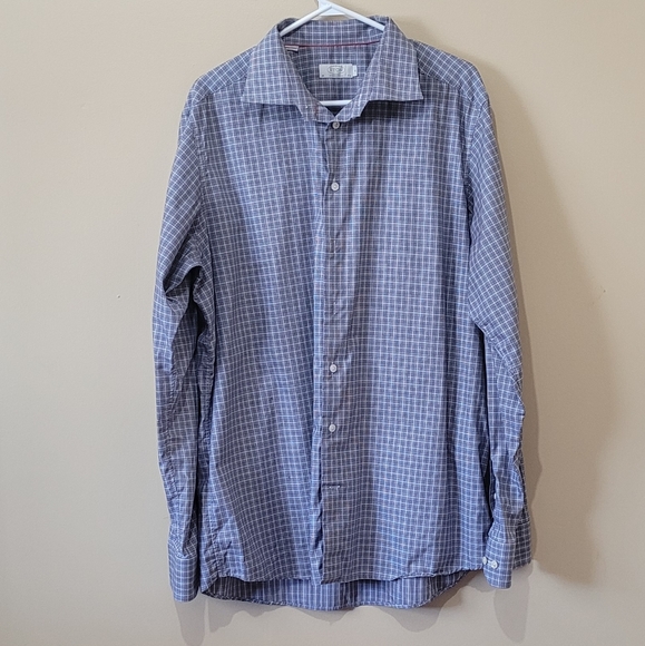 Eton Plaid Button Down Shirt - Picture 1 of 6